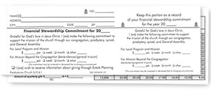 Duplex Pledge Card #60100-2